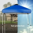thumbnail image 3 of Costway 6ft x 6ft Blue Foldable Outdoor Canopy, Portable Adjustable Height, 3 of 10