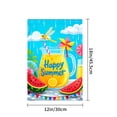 thumbnail image 4 of AMHNF Happy Summer Lemonade Watermelon Garden Flag For Home Outdoor Garden Yard Decor 12x18 inch, 4 of 5