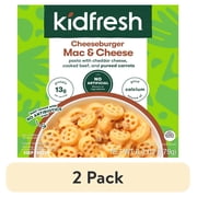(2 pack) Kidfresh Cheeseburger Mac & Cheese Meal, Frozen, 6.3 oz