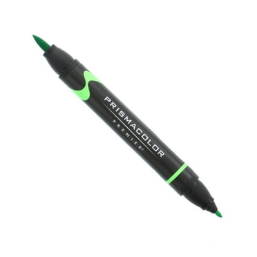 Prismacolor Premier Double-Ended Art Marker, Brush-Fine, Neon Green