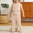 thumbnail image 2 of Ahabrexf Baby Girl Summer Outfit 1 Shoulder Strap Sleeveless Top and Pants 2-Pc Set for 0-3 Years Old, 2 of 9