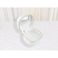 thumbnail image 6 of Unique Bargains PU Leather Travel Jewelry Box with Mirror Silver, 6 of 7
