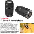 thumbnail image 3 of Canon Canon EF 75-300mm f/4-5.6 III Lens +Essential Accessory Kit, 3 of 6