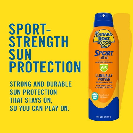 Banana Boat Sport Ultra SPF 65 Sunscreen Spray, 6oz