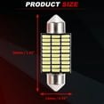 thumbnail image 4 of Bombillas LED de luz de cúpula Unique Bargains Chip 4014 30 LED para luz de cúpula de automóvil, luces interiores, luz de placa de matrícula 36 mm, bombilla de luz de mapa 2 Pcs, 4 of 7