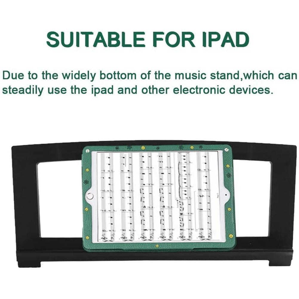Music Stand Compatible with Numerous for Models of Music Keyboard,Keyboard Stand Sheet Music with 4 Music Clip