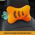 thumbnail image 3 of Almohada para reposacabezas de cuello de automóvil, almohada para el cuello con espuma viscoelástica de alta resiliencia, almohada transpirable de terciopelo para apoyar la cabeza y el cuello para dor, 3 of 5