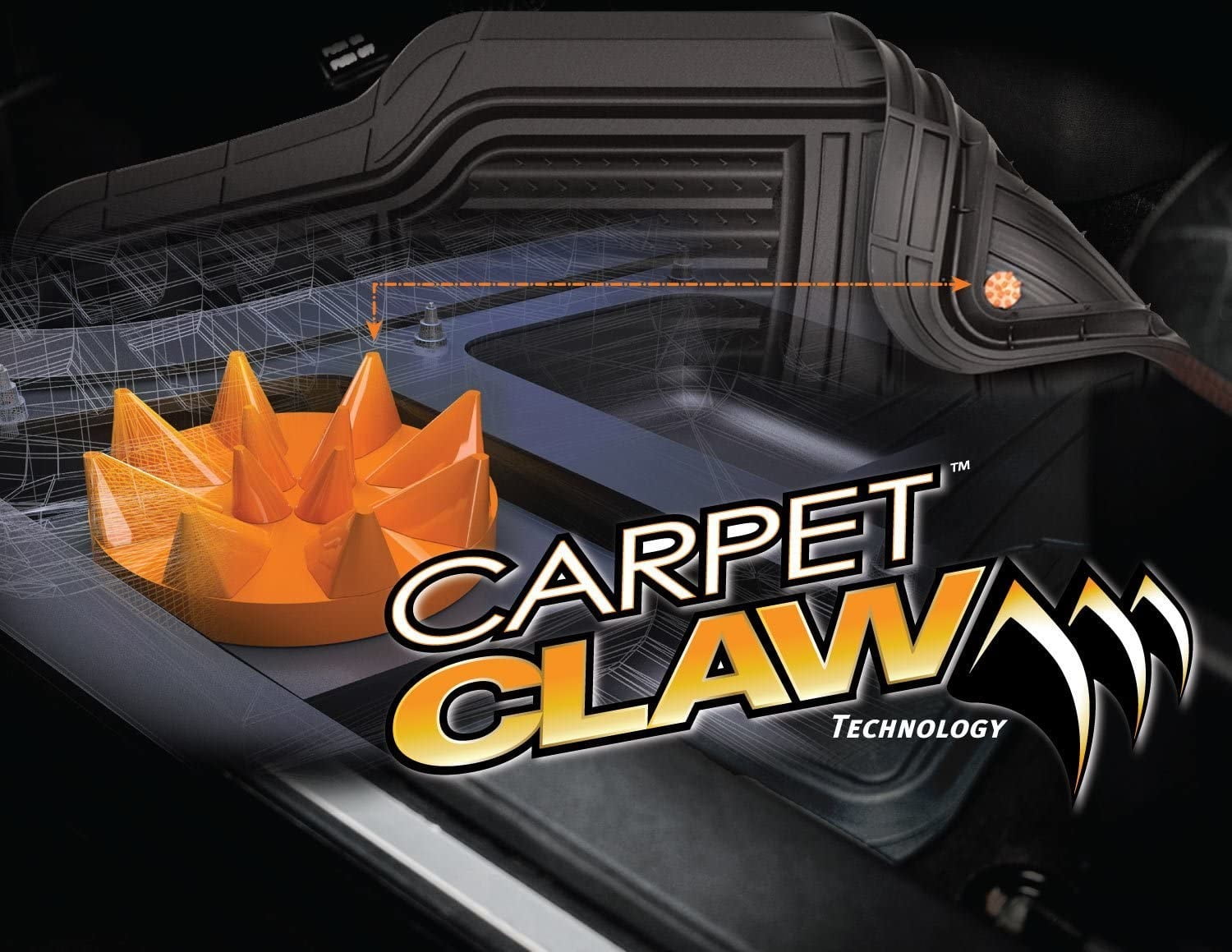 Armor All 2-Piece Rubber Floor Mat for Truck or SUV Black, 78830