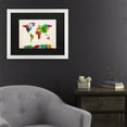 thumbnail image 3 of Trademark Fine Art 'Watercolor World Map II' Canvas Art by Michael Tompsett, 3 of 4