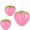 Pink, variant on NOGIS 3Pcs Strawberry Paper Lantern Hanging Strawberry Decoration Birthday Party Decor Cute Decoration for Jungle Wonderland Theme Party Garden Wedding Kids Room (Pink Strawberry)