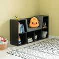 thumbnail image 6 of Modern Multi-Purpose Bookshelf with Storage Space and Gray Cushioned Reading Nook, 6 of 9