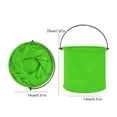 thumbnail image 4 of Collapsible Portable Small Bucket for Outdoor Travel, Car Washing, and Kids - Retractable Foldable Water Bucket, Green, 4 of 9