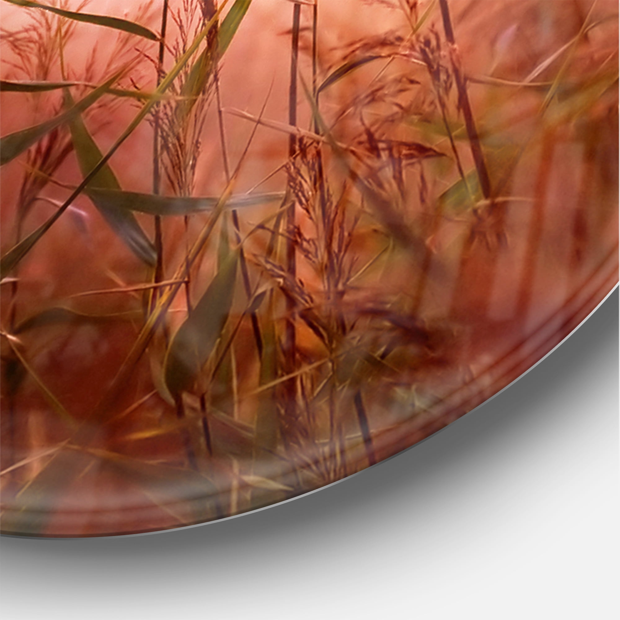 Designart 'Foggy Land with Early Morning Mist ' Farmhouse wall clock