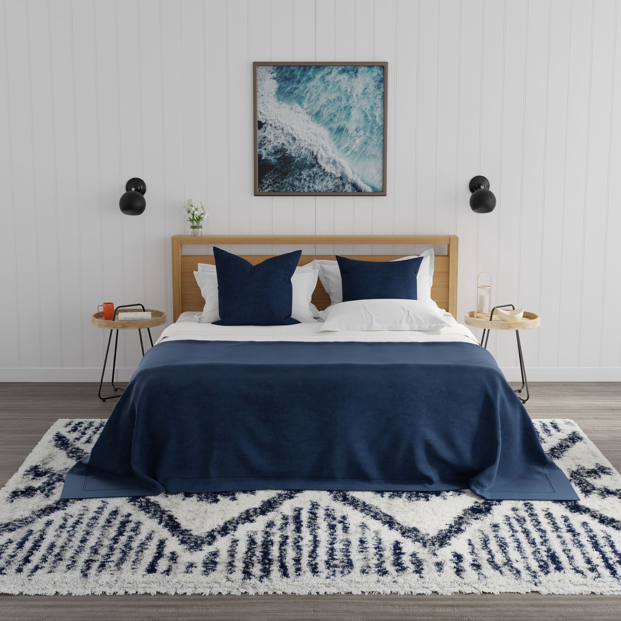 Mason Brooks Indigo Shag CG80A Transitional Geometric 8'3" X 10'0" Area Rug