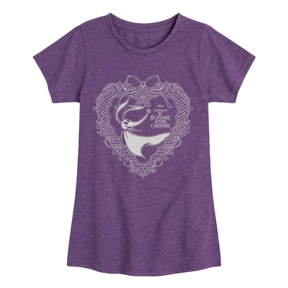 The Nightmare Before Christmas - Zero Coquette - Youth Girls Fitted Short Sleeve T-Shirt