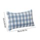thumbnail image 3 of Juego de fundas de almohada de algodón a cuadros | Tamaño estándar: 50 x 76 cm | Estampado de cuadros en azul, rosa y gris | Tejido suave y transpirable para cama y habitación de invitados, 3 of 6