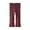 Brick Red, variant on Children Base Layer Pants for Winter Various Solid Colors Stretch Girl Long Pants with Flared Leg Hot Pink,2-3 Years
