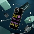 thumbnail image 4 of DistinctInk Clear Case for Apple iPhone 14 PRO (6.1" Screen) - Follow Dreams Believe In Self Don't Give Up, 4 of 9