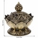 thumbnail image 2 of Quemador de incienso de flor de Buda chino, incensario hecho a mano de aleación para decoración budista de la oficina en casa Yuarrent HA8326-00B, 2 of 6