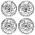 thumbnail image 1 of 15 Po. Couvre-Roues Design Lacé Chromé, 1 of 1