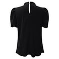 thumbnail image 5 of Ruyang Women's Dressy Casual Blouses Business Work Tops Lace Trim Short Sleeve Office Shirts 2024 Summer Spring Outfits, 5 of 5