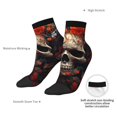 thumbnail image 6 of Rocae Vintage Butterfly Flower Skull for Premium Adult Socks,Comfortable, Breathable, and Durable Socks, Perfect for Everyday Wear, 6 of 7