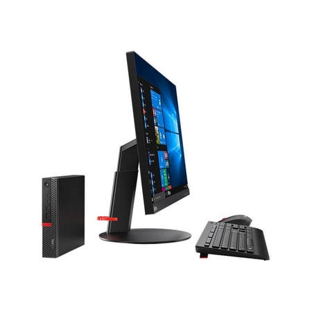 Lenovo ThinkCentre M920q 10RS - Tiny Core i5 8500T / up to 3.5 GHz - vPro - RAM 8 GB - SSD 256 GB - TCG Opal Encryption, NVMe - UHD Graphics 630 - Gigabit Ethernet - Win 10 Pro 64-bit - monitor: none - keyboard: US - black - Lenovo TopSeller