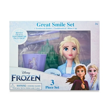 Disney Frozen Great Smile Set with Manual Child Toothbrush, 3 Pieces