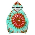 thumbnail image 5 of Royisotas Fall and Winter Hoodies and Sweatpants For Women Tie Dye Oversized Hooded Sweatshirts Casual Long Sleeve Drawstring Pullover with Pockets, 5 of 5