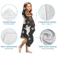 thumbnail image 7 of Autumn Halloween Scene Pattern Hooded Bath Towel，50"x30" for Ages 3 To 12 Kids, Quick Dry Lightweight Soft Microfiber Hood Beach Towel Cover Up for Kids, 7 of 7