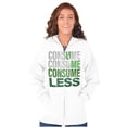 thumbnail image 4 of Eco-Friendly Reduce Reuse Recycle Zip Up Hoodie Men's Women's Brisco Brands L, 4 of 6