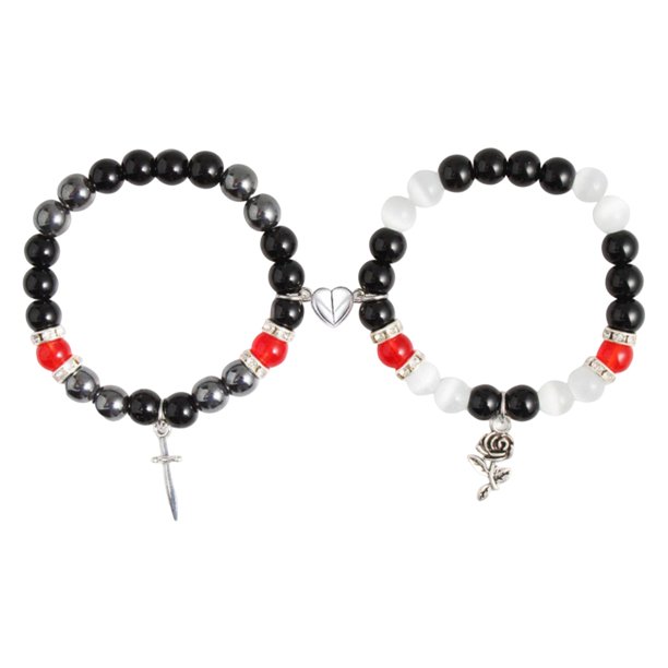 Halloween Themed Couple Bracelet Set With Magnetic Matching For Men And Women As Holiday Gifts
