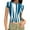 Navy, variant on Women's Casual Round Neck Short Sleeve Fitted Pencil Skirt Top with Unstructured Print