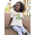 thumbnail image 2 of Cute Frog On A Water Lily Leaf T-Shirt Toddler -Image by Shutterstock,  2 Toddler, 2 of 4