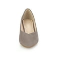 thumbnail image 6 of BLISSFUL STEP Women's Pointy Toe Slip-on Low Block Heels Pumps, 6 of 6