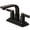 Oil Rubbed Bronze, variant on Kingston Brass KB8460NDL NuvoFusion 4 in. Centerset Bathroom Faucet with Push Pop-Up, Matte Black
