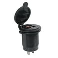 thumbnail image 2 of 6X Quick Charge 3.0 Dual USB Car Charger 12V 36W USB Fast Charger with Switch for Boat Truck Golf Cart Green, 2 of 8