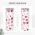 thumbnail image 6 of 20 oz Tumbler Reusable Coffee Travel Mug with Lids and Straws, Leak Proof Coffee Cups Insulated Water Bottles Stainless Steel for Men, Women - Valentines, 6 of 8