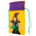 thumbnail image 5 of Bolsas de regalo de arpillera de Halloween, bolsa de almacenamiento no tejida de lana para coser dulces, Festival de fantasmas de calabaza (bruja), 5 of 5