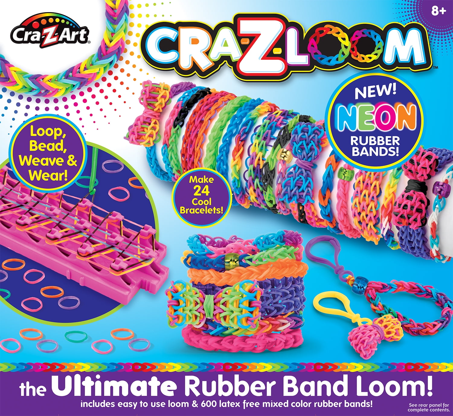 and 600 mix color Bands Loom bands kits each kit have Loom tool 2 SET Board 