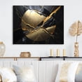 thumbnail image 2 of Designart Abstract Geode Gold III Canvas Wall Art, 2 of 5