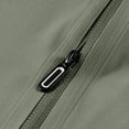 thumbnail image 3 of Men's & Big Short Sleeve Pullover Cage Jacket - Stretch Quick Dry, Quarter Zip, Mockneck Shirt Size L-8XL Army Green, 3 of 8
