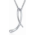 thumbnail image 2 of Personalize ABC Script Letter Alphabet Pendant Initial Necklace For Teen Women 14K Gold Plated .925 Sterling Silver, 2 of 6