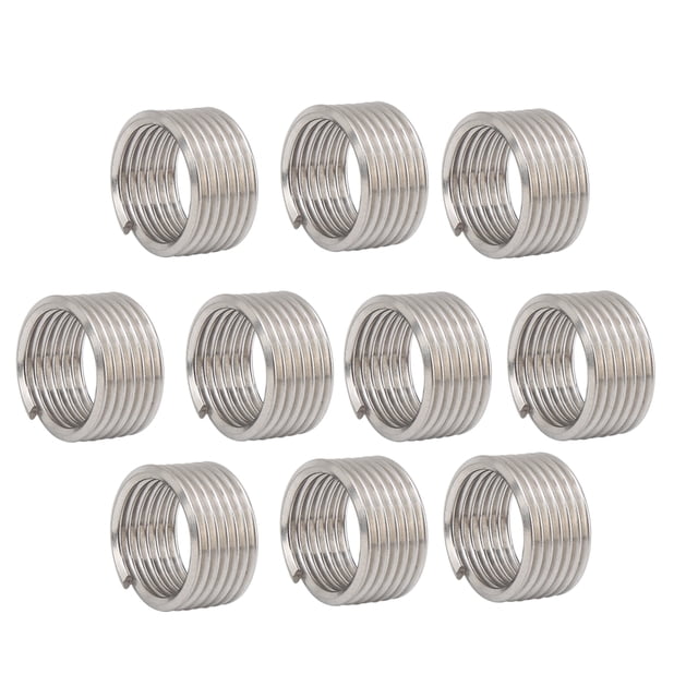 M18 X 2 Inserts de Réparation de Filetage, Écrou de Réparation de Filetage en Acier Inoxydable Inserts de Filetage Durables pour Fournitures Industrielles 1d, 1.5d, 2.5d