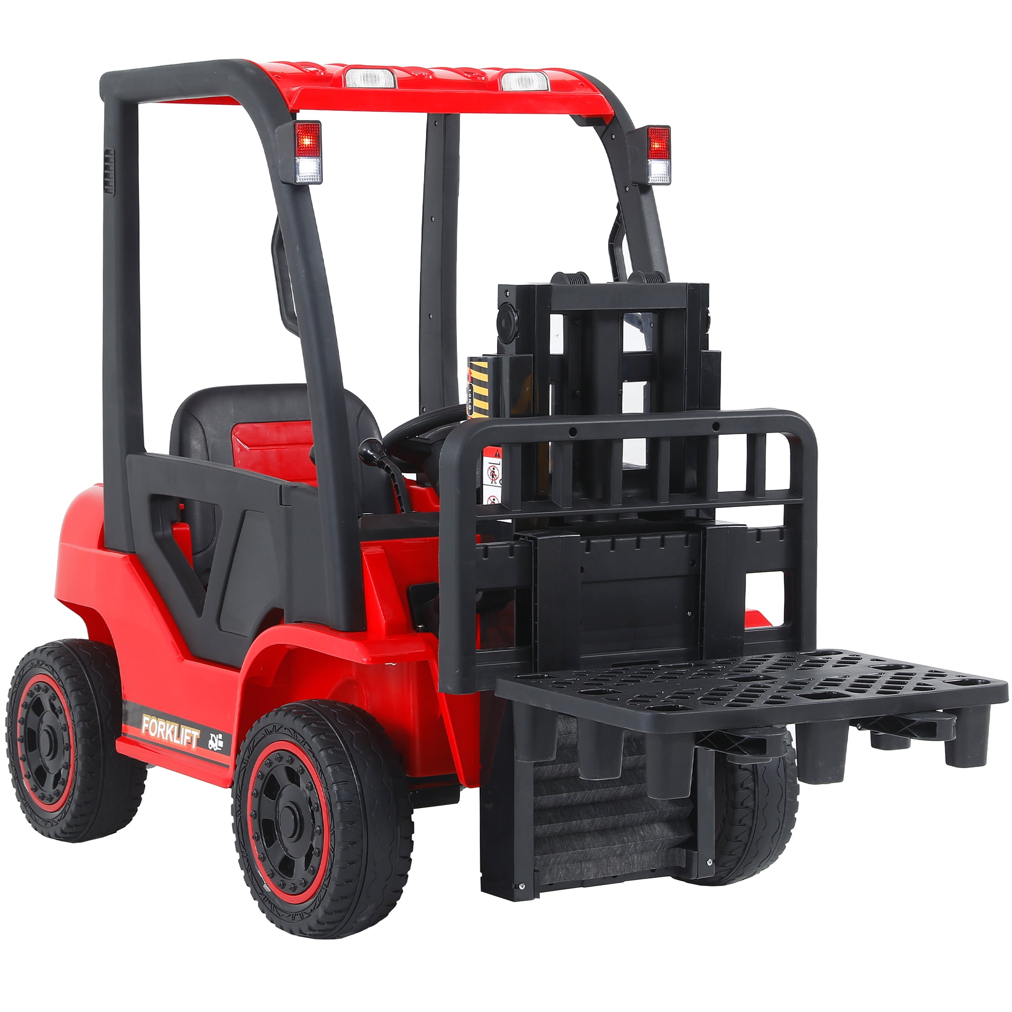 CIPACHO 12V Battery Powered Vehicle, Electric Frame Lifting Rod Electricforklift Toy, 3 Speeds Kids Ride On Car with Parent Remote Control, Bluetooth, Red CIPACHO 12V Battery Powered Vehicle, Electric Frame Lifting Rod Electricforklift Toy, 3 Speeds Kids Ride On Car with Parent Remote Control, Bluetooth, Red