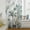 White, variant on Summer Palm Trees Semi Sheer Curtains Drapes for Living Room, Bedroom, French Doors Window 45 Inches Long, Vintage Botanical Tropical Leaves Rod Pocket Chiffon Curtain Drapery Voile Draperies Panel