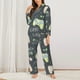 thumbnail image 2 of Balery Gamers Conjunto de Pijama con Estampado para Mujer, Conjunto de Dos Piezas con Manga Larga, Ropa de Dormir Suave con Bolsillos, Pijamas Cómodos-Large, 2 of 7