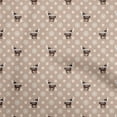 thumbnail image 1 of oneOone Cotton Silk Light Brown Fabric Animal Sewing Fabric By The Yard Printed Diy Clothing Sewing Supplies 42 Inch Wide, 1 of 5