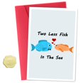thumbnail image 1 of Tarjeta de boda ZyvSyldrin con diseño de dos peces menos, 1 of 5