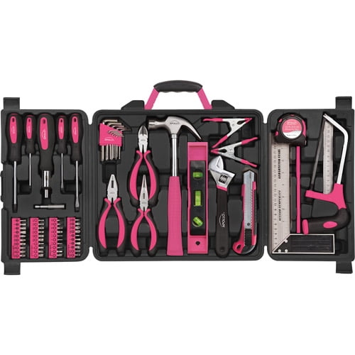 Apollo Tools 71-Piece Household Tool Kit, Pink by Apollo Tools